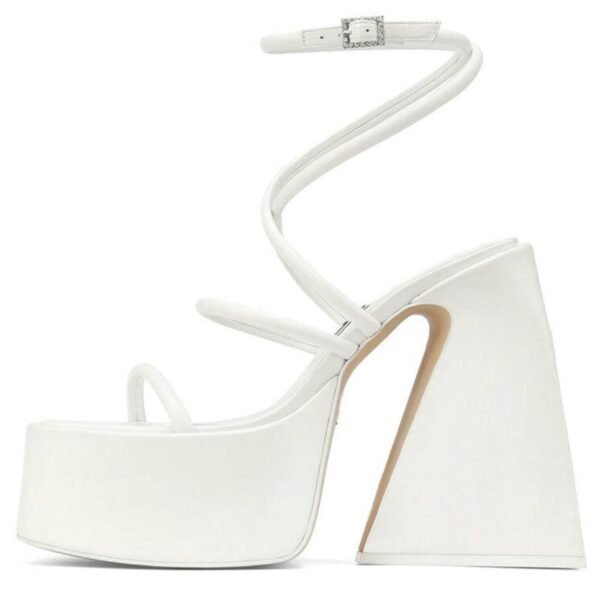 Women's Platform Sandals Thick Bottom Square Head - Image 3