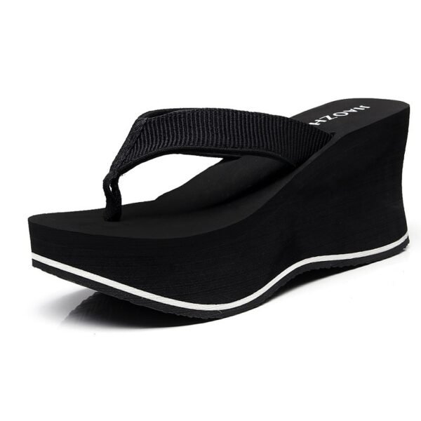 Women's Korean-style Flip-flops Summer Non-slip Wedge - Image 5