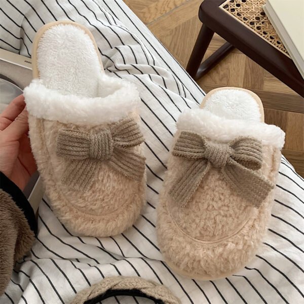 Women's Winter New Korean Fashion Home Non Slip Warm Plush Shoes - Image 2