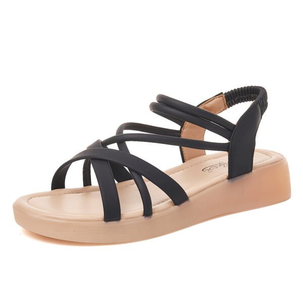 Women's New Lace Up Fashion Tendon Bottom Beach Sandals - Image 5