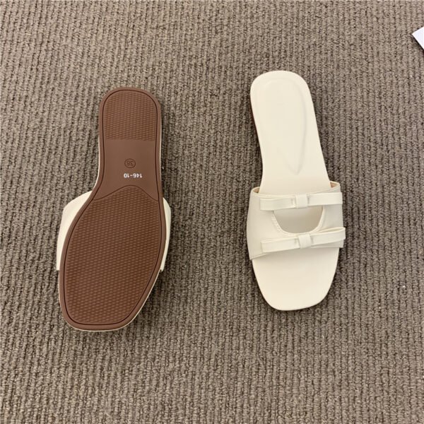 Women's Flat Bow Small Sandals And Slippers - Image 9