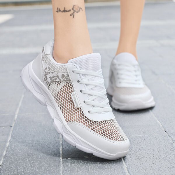 Women's Lightweight Summer Breathable Mesh Mom Sneakers - Image 5