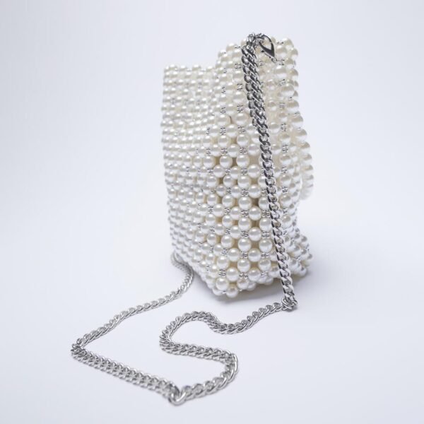 Beaded Woven Summer One-shoulder Diagonal Handbag - Image 5