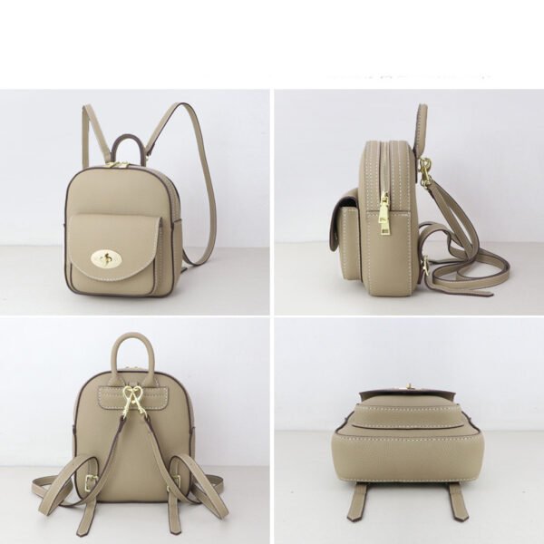 Women's Genuine Leather Handmade Fashion Backpack - Image 4