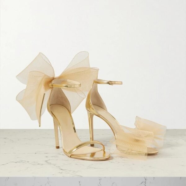 Asymmetrical Open-toe Stiletto Heels - Image 2