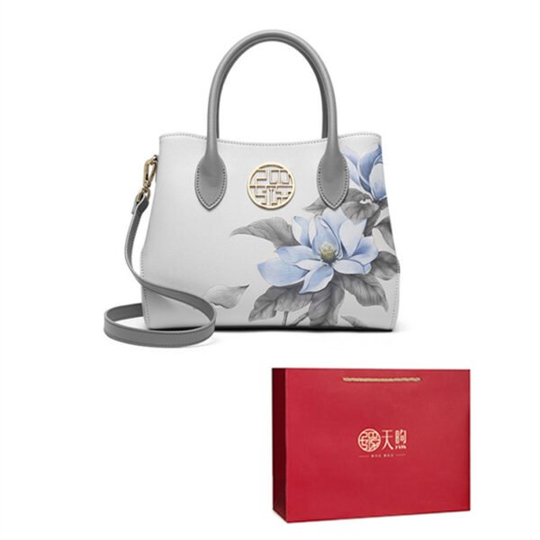 Women's New Stylish Leather Handbag Fashion Chinese Style - Image 2