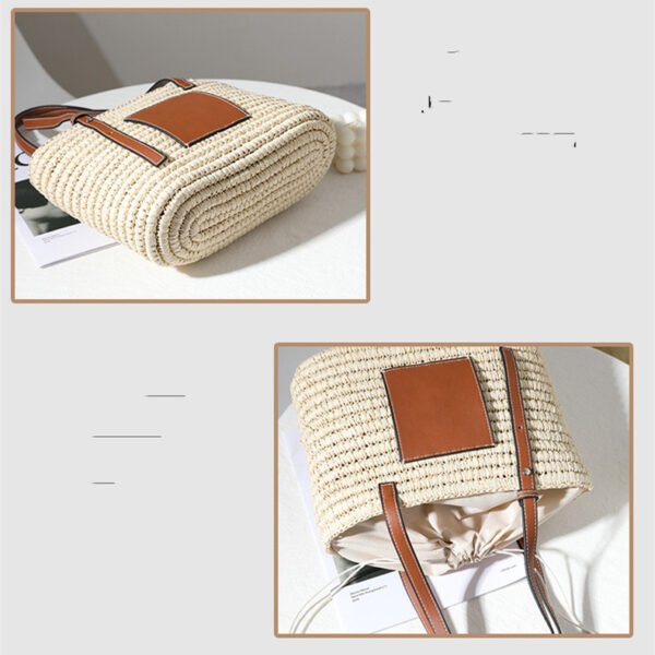 Women's Rattan Bag All-match Square Vegetable Basket - Image 4