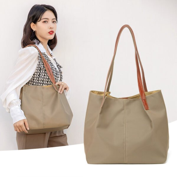 Large Capacity One-shoulder Casual Canvas Tote Bag Women's Shoulder Bag Waterproof Oxford Cloth - Image 3