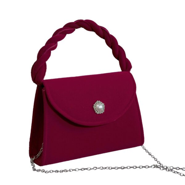 Women's Vintage Plush Wedding Suede Bag - Image 2