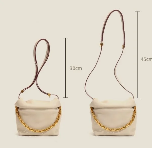 Yunduo Bag Leather Handbag Niche Design Dumplings - Image 5