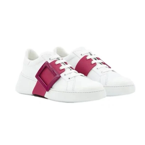 All Match Heightened Platform Casual Round Toe Lace Up Sneakers - Image 4