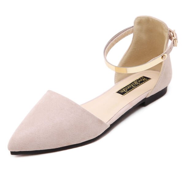 Women's Plus Size Flat Pointed Toe Hollow Shoes - Image 4