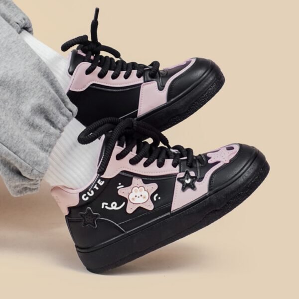 Women's Versatile Sports And Leisure High Top Sneakers - Image 4