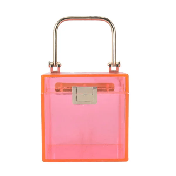 Acrylic Transparent Box Personality Creative Ins Net Red Wild Chain Messenger Jelly Bag - Image 3