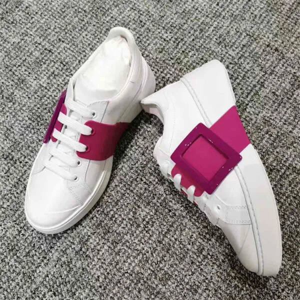 All Match Heightened Platform Casual Round Toe Lace Up Sneakers - Image 7