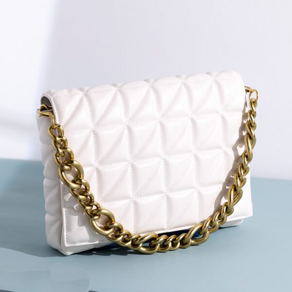 All-match Quilted One-shoulder Chain Bag Small Square Bag Envelope - Image 8