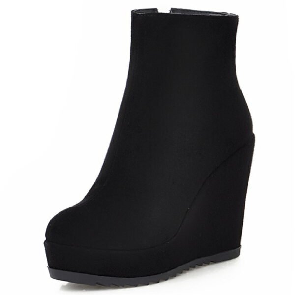 Autumn And Winter Women Platform Platform Wedge Boots - Image 7