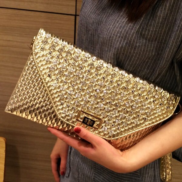 Women's Rhinestone Hand Held Shoulder Messenger Bag