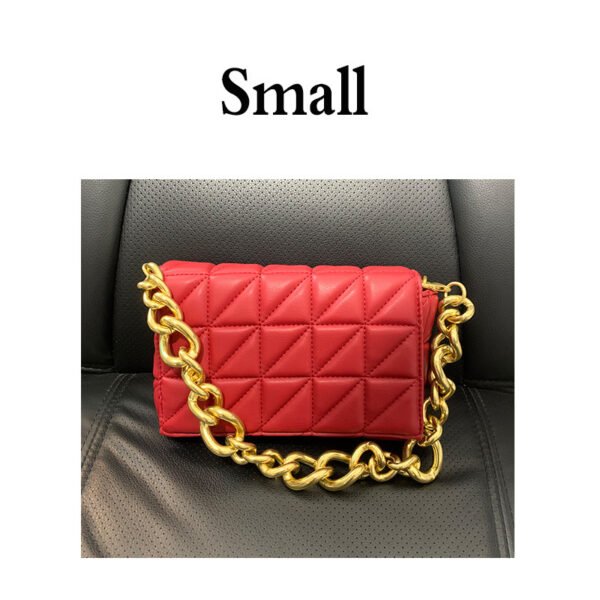 All-match Quilted One-shoulder Chain Bag Small Square Bag Envelope - Image 3