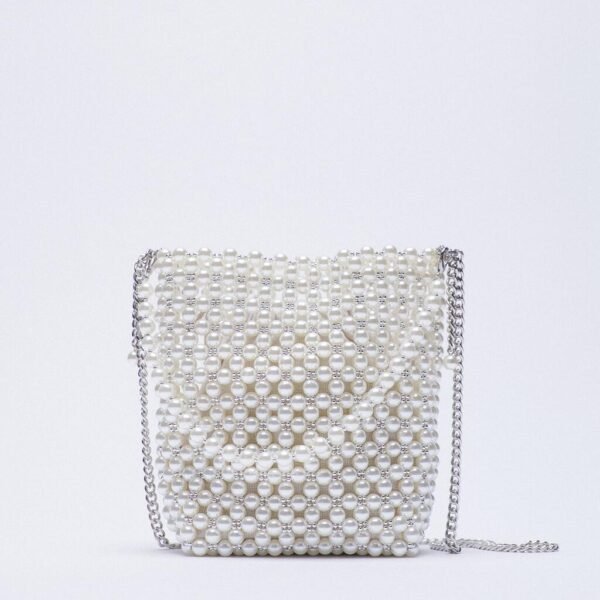 Beaded Woven Summer One-shoulder Diagonal Handbag