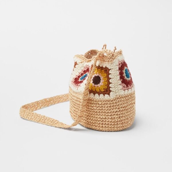 A Crochet Straw Bag One Shoulder Crossbody - Image 5