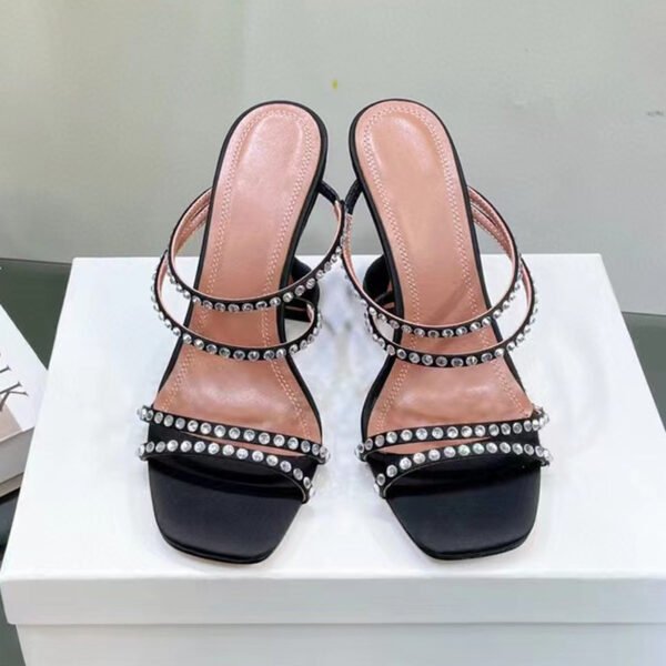 Women's New Rhinestone Leather Sandals - Image 2