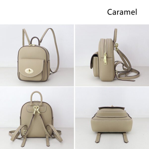 Women's Genuine Leather Handmade Fashion Backpack - Image 3