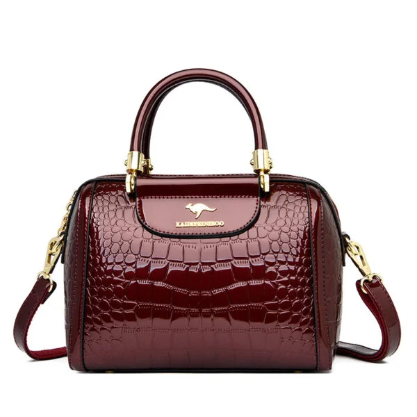 Women's Patent Leather Shiny Crossbody Shoulder Bag - Image 4