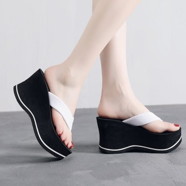 Women's Korean-style Flip-flops Summer Non-slip Wedge - Image 4