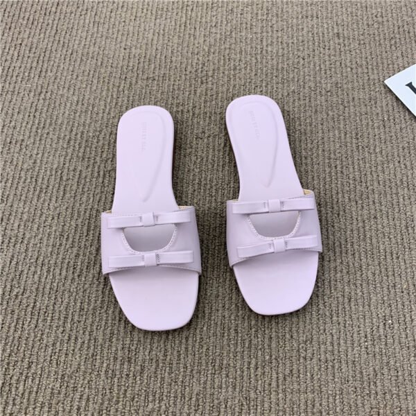 Women's Flat Bow Small Sandals And Slippers - Image 2