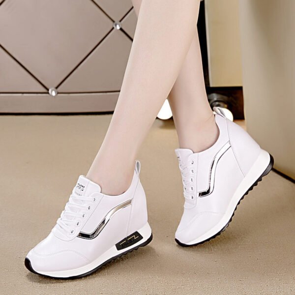 Women's New Casual Lace-up Sneakers For Inner Height Increase