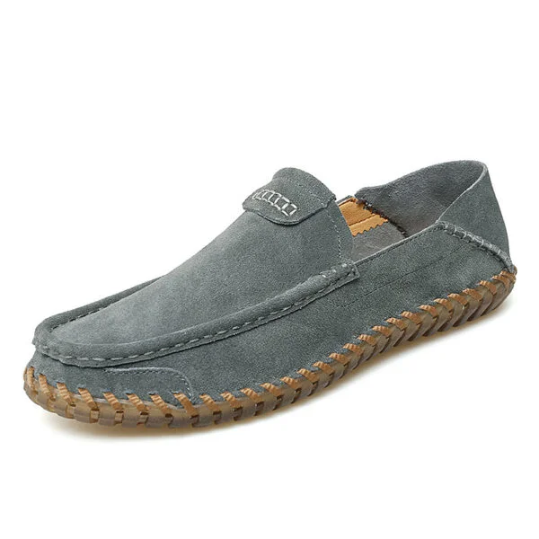 Autumn Leather Slip-on Lazy Shoes Men - Image 8