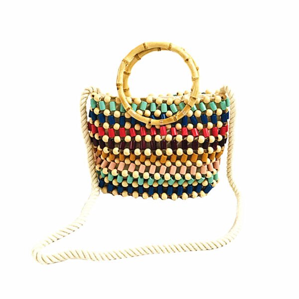 Women's Handmade Pearl Braided Shoulder Bag - Image 6