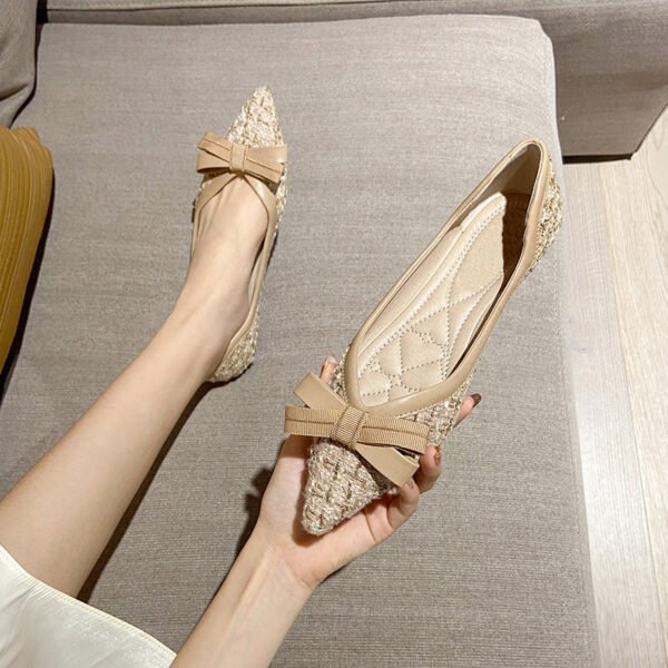 Women's Flat Pointed Toe Flat Elegant Pumps - Image 4