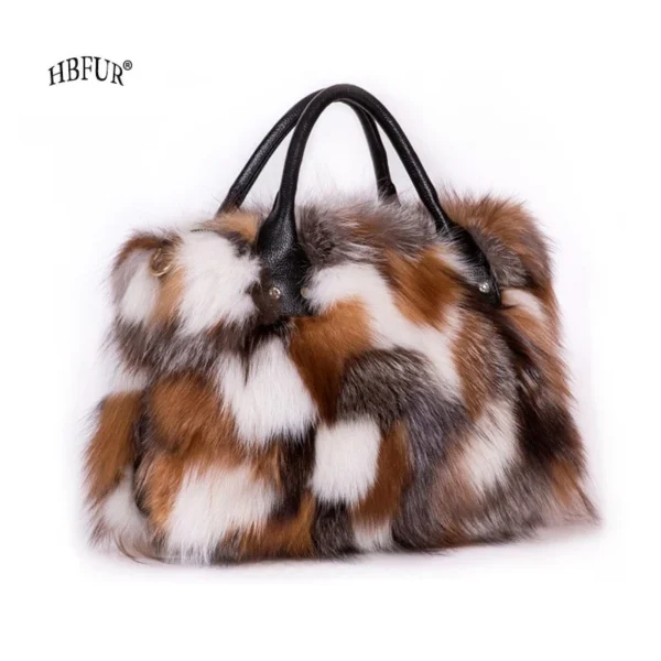 2023 New Clothing Designer Luxury Soft Fox Hair High-end Handbag Fashion Large Capacity Charm Women's Special Fur Bag