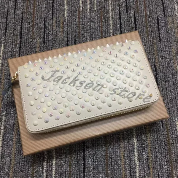 Women's Black Mini Clutch Wallet Studded Zipper Small Square Bag High Quality Brand Design PU Leather Card Bag - Image 9