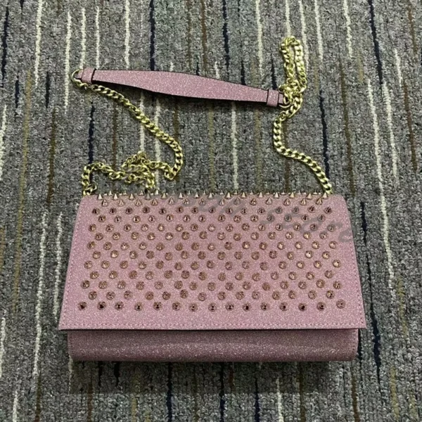 2024 Fashion Rivet Small Square Bag Daily Versatile Women Luxury Chain Crossbody Bag Banquet Female Shoulder Bag