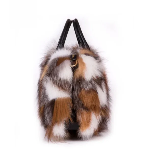 2023 New Clothing Designer Luxury Soft Fox Hair High-end Handbag Fashion Large Capacity Charm Women's Special Fur Bag - Image 3