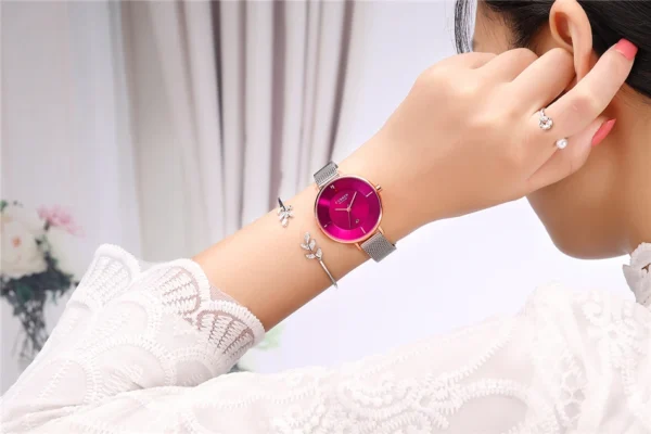 Women Watches Waterproof CURREN Quartz Wristwatches relogio feminino Fashion Watch Women Ladies Dress Analog Mesh Ladies Watches - Image 16