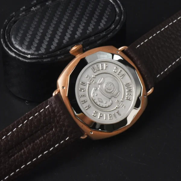 44mm Simple Fashion Bronze Quartz Watch Luminous Sapphire Glass Mirror Waterproof Diver Sports Quartz Watches for Men Hot Gifts - Image 22