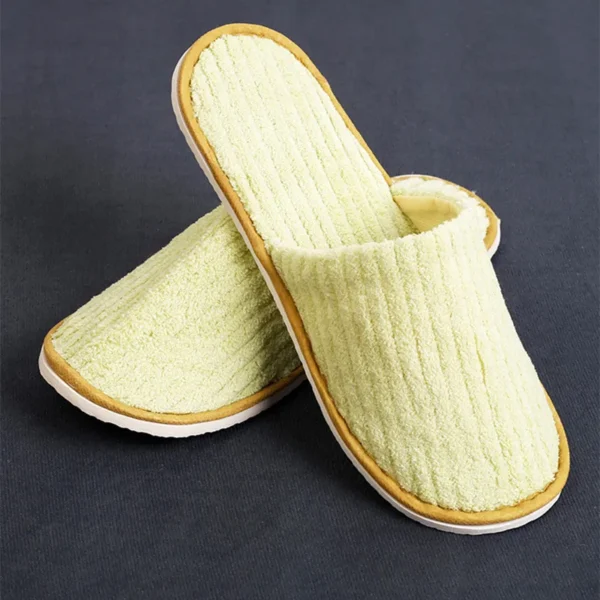 5 Pairs Winter Slippers Men Women  Hotel Disposable Slides Home Travel Sandals Hospitality Footwear One Size on Sale - Image 53