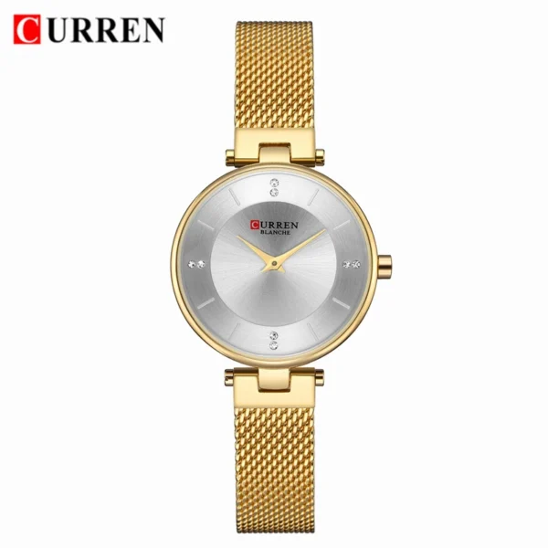 CURREN Luxury Crystal Watch Women Top Brand Classic Black Steel Mesh Ladies Wrist Watches Bracelet Girl Clock Relogio Feminino - Image 7