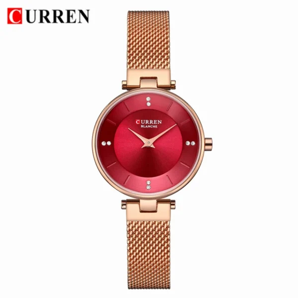 CURREN Luxury Crystal Watch Women Top Brand Classic Black Steel Mesh Ladies Wrist Watches Bracelet Girl Clock Relogio Feminino - Image 10