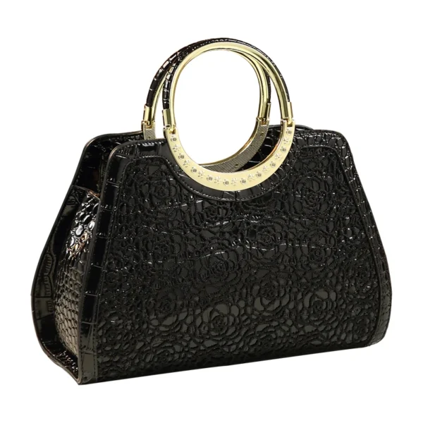 2021 New Fashion Genuine Leather Women Bag Crocodile Pattern Mother Bag Large Capacity Middle-Aged Lace Crossbody Handbag - Image 5