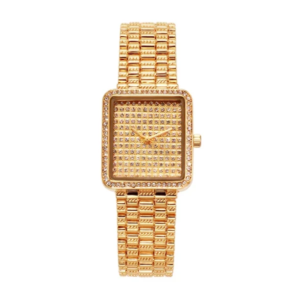 2020 Luxury Brand Square Ladies Watch Fashion Women Watches Diamond Waterproof Quartz Watch Gold Clock Crystal Female Wristwatch - Image 13