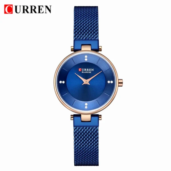 CURREN Luxury Crystal Watch Women Top Brand Classic Black Steel Mesh Ladies Wrist Watches Bracelet Girl Clock Relogio Feminino - Image 9