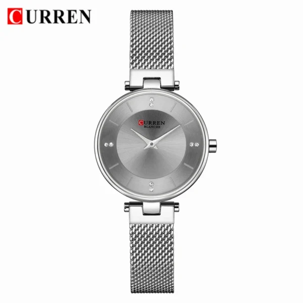 CURREN Luxury Crystal Watch Women Top Brand Classic Black Steel Mesh Ladies Wrist Watches Bracelet Girl Clock Relogio Feminino - Image 8