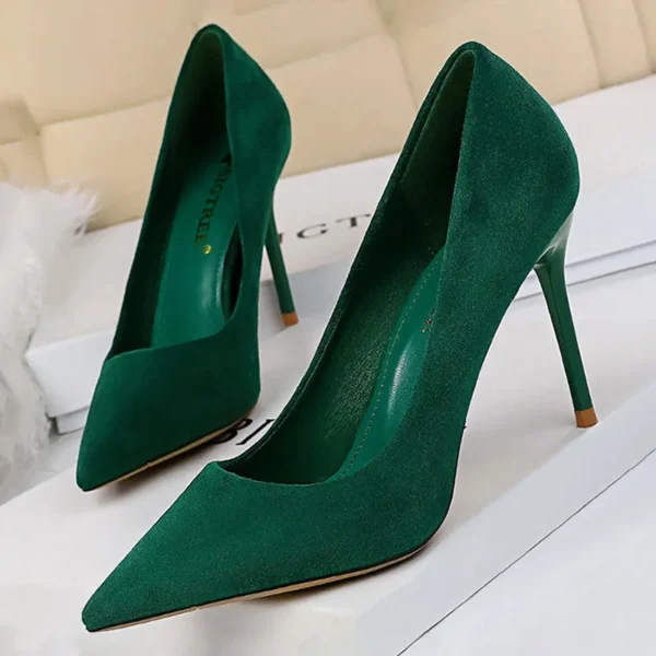 BIGTREE Shoes 2024 New Women Pumps Suede High Heels Shoes Fashion Office Shoes Stiletto Party Shoes Female Comfort Women Heels - Image 5