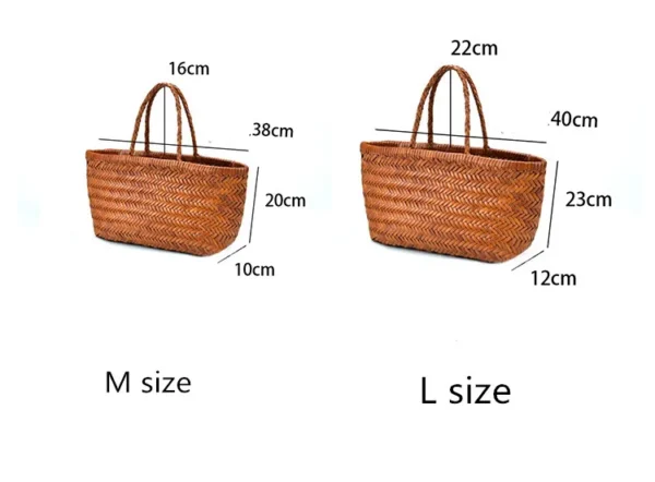 Designer woven totes bag women genuine leather cowskin knitting shopping basket handbag female bucket bag wholesale 2021 new - Image 6