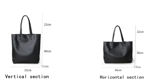 Bags women's 2020 new female handbag shoulder bag leather large toe cap leather simple fashion large capacity laptop tote bag - Image 6